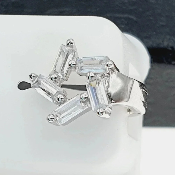 "925 sterling silver luxury CZ earrings for women/girls, Best for gift, RJUS2016 - Picture 5 of 10